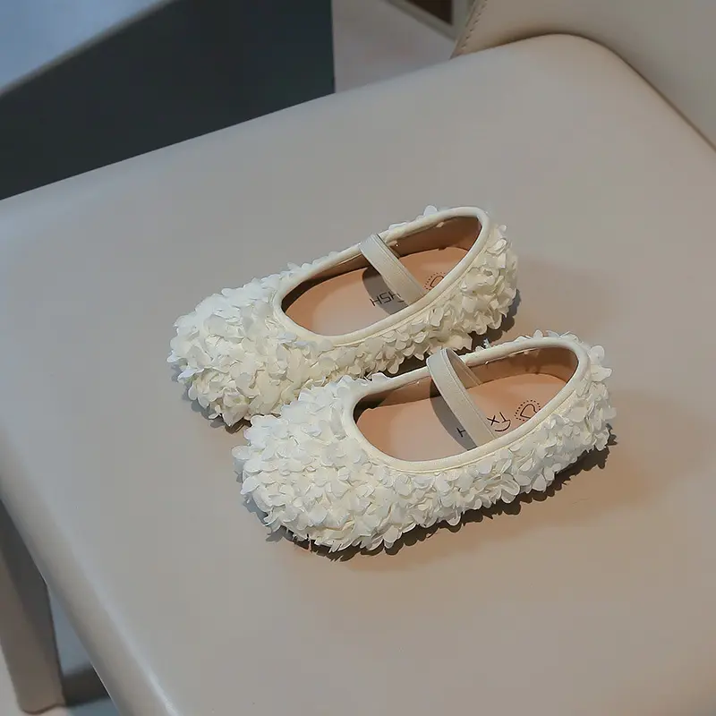 Girls Princess Leather Shoes Spring Autumn New Kids Causal Shoes Fashion Elegant Versatile Children's Flats Soft Bottom Loafers