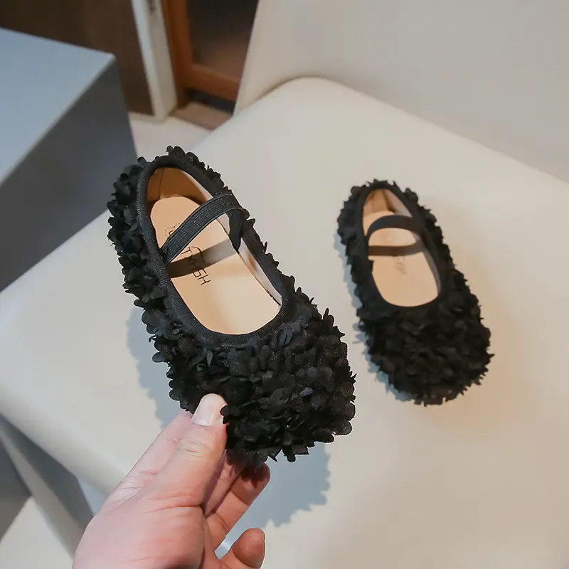 Girls Princess Leather Shoes Spring Autumn New Kids Causal Shoes Fashion Elegant Versatile Children's Flats Soft Bottom Loafers