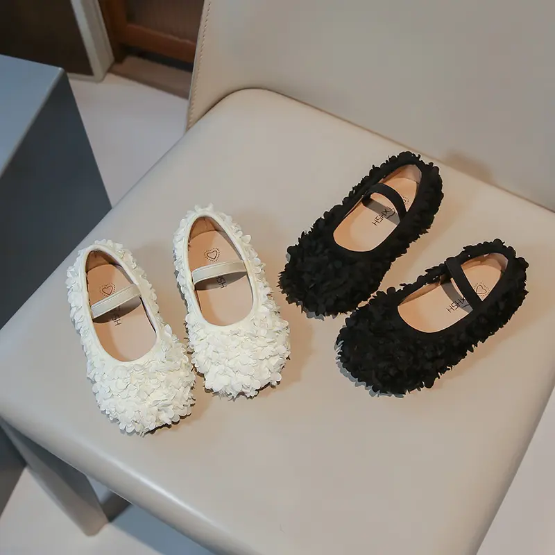 Girls Princess Leather Shoes Spring Autumn New Kids Causal Shoes Fashion Elegant Versatile Children's Flats Soft Bottom Loafers