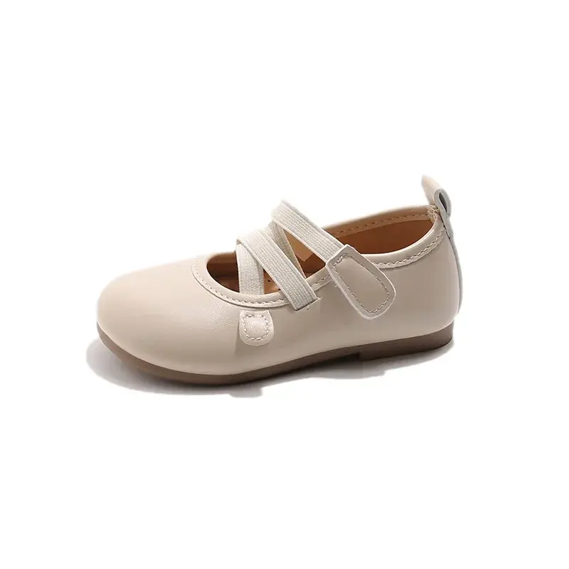 2025 Children Leather Shoes for Girls Spring New Fashion Korean Style Soft Anti-slippery Versatile Chic Princess Ballet Shoes