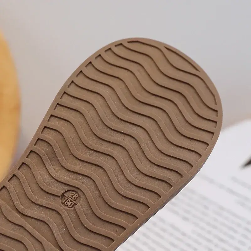 Children Flats Sandals Solid Color Trendy 2025 New Kids Roman Sandals Hollowed-out Fashion Boys Girls Beach Shoes Non-slip Soft