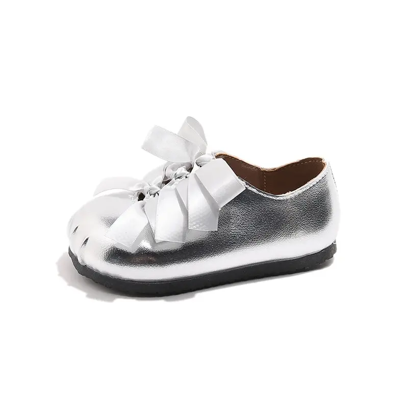 2025 Children Leather Shoes for Girls Spring Autumn New Fashion Korean Style Soft Anti-slippery Versatile Chic Princess Shoes