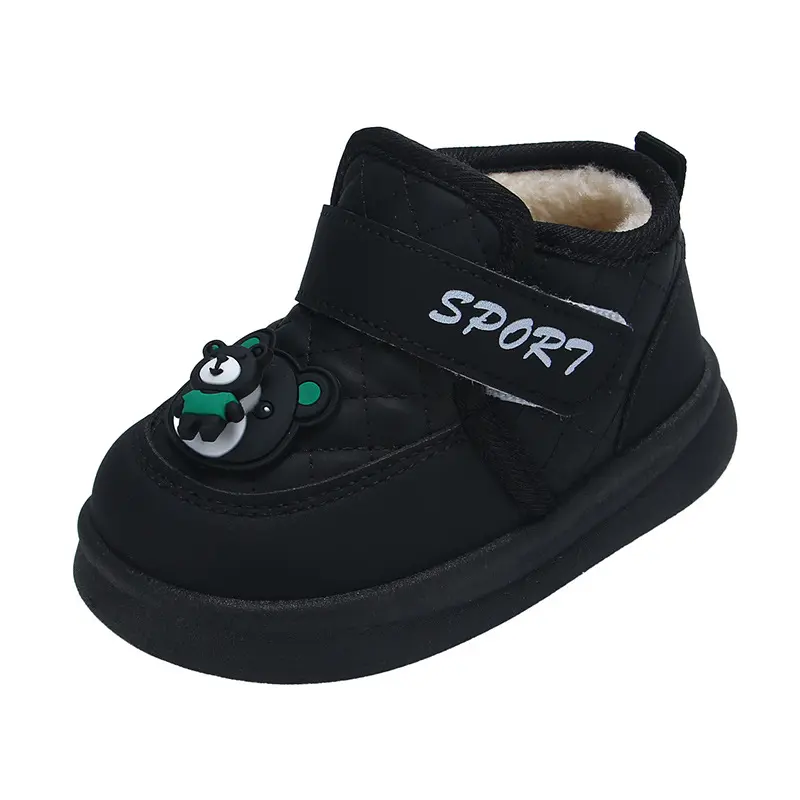 2025 Children Cotton Boots for Girls Boys Winter New Fashion Korean Style Soft Bottom Anti-slippery Versatile Keep Warm Shoes