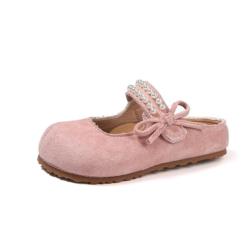 2025 Children Leather Shoes for Girls Spring Autumn New Fashion Korean Style Soft Bottom Anti-slippery Versatile Princess Flats