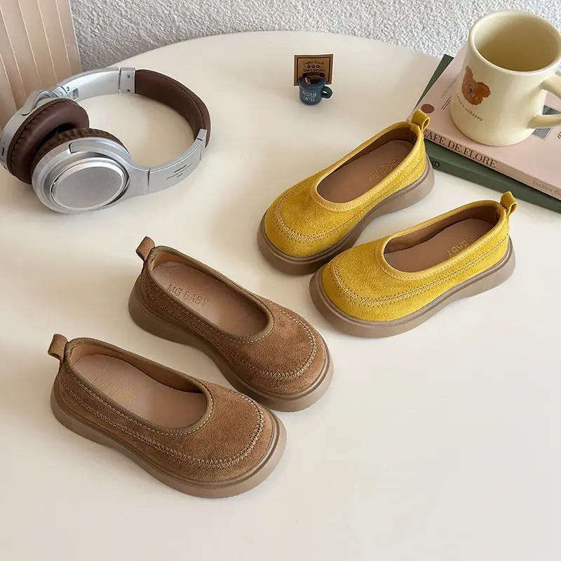 2025 Children Leather Shoes for Girls Spring Autumn New Fashion Korean Style Soft Bottom Anti-slippery Versatile Princess Shoes