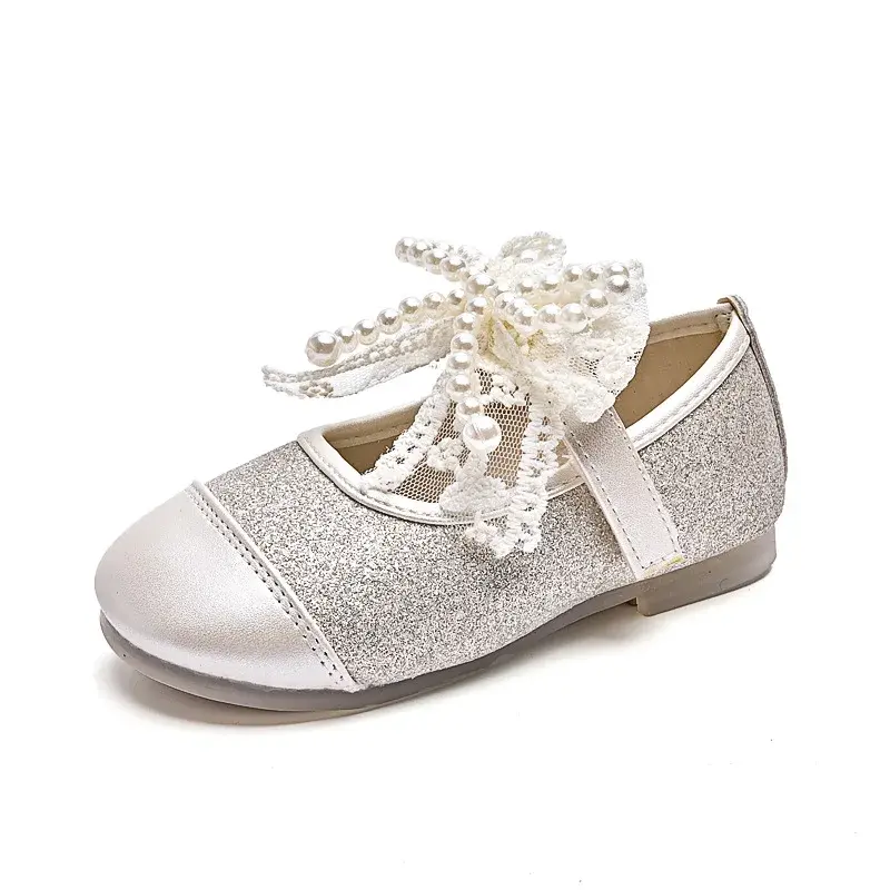 2025 Children Princess Shoes for Girls Spring Autumn New Fashion Korean Style Soft Bottom Anti-slippery Versatile Party Shoes