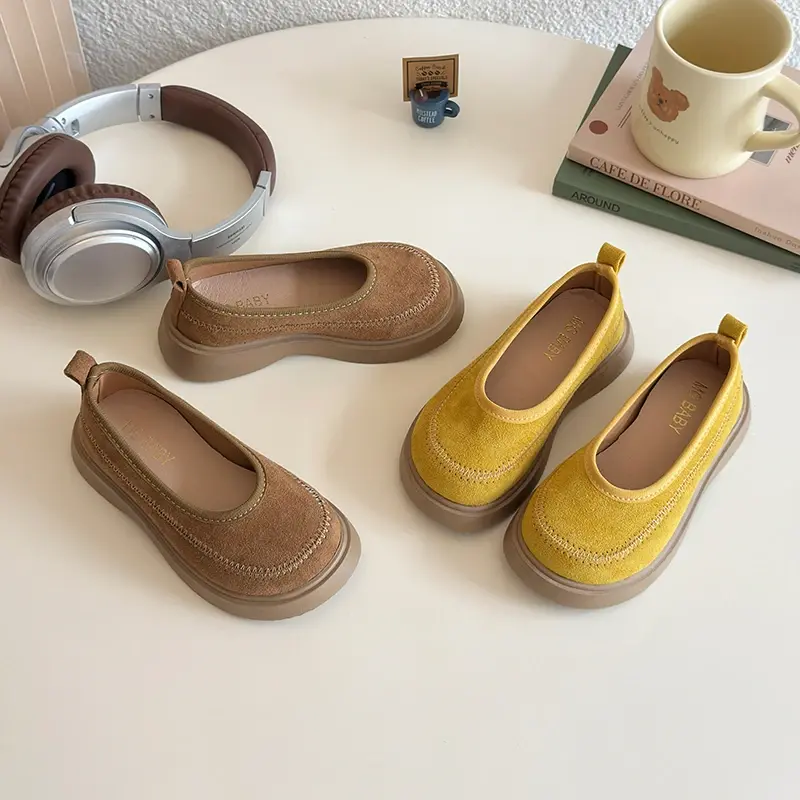 2025 Children Leather Shoes for Girls Spring Autumn New Fashion Korean Style Soft Bottom Anti-slippery Versatile Princess Shoes