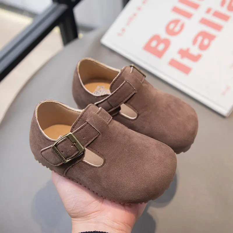 Children Casual Retro Shoes Fashion Kids Leather Shoes Britain Style Boys Moccasin Shoes Simple 2024 Autumn and Spring New
