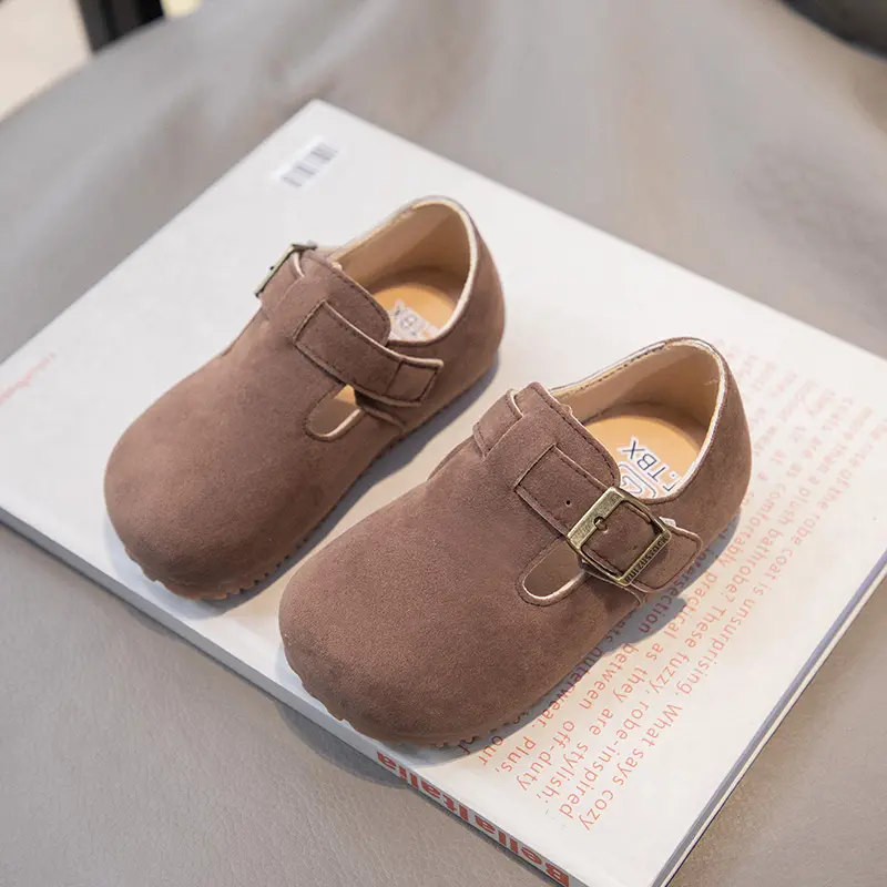 Children Casual Retro Shoes Fashion Kids Leather Shoes Britain Style Boys Moccasin Shoes Simple 2024 Autumn and Spring New
