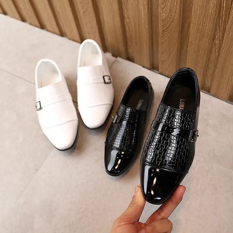Children's Leather Shoes For Boys Toddlers Kids Flats For Party Wedding Formal Occasions Performance Show Stage Shoes For Boys