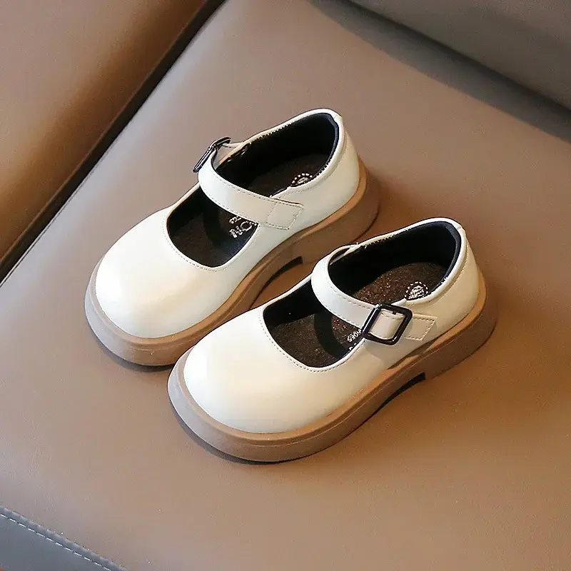 Korean Style Children's Leather Shoes Spring Autumn Versatile Kids Girls Causal Single Shoes Fashion Princess Mary Jane Shoes
