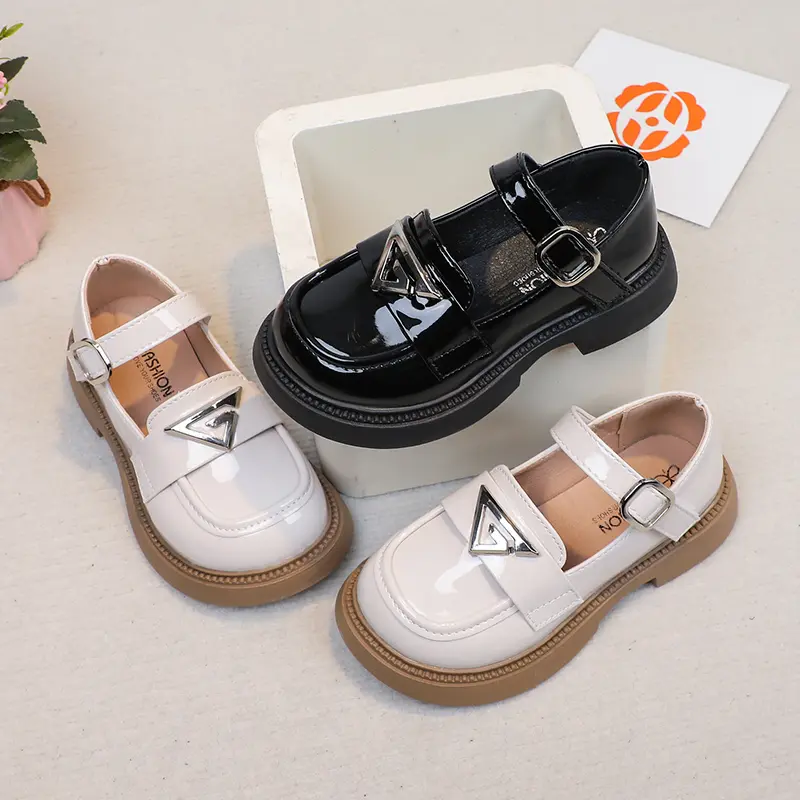Children Performance Shoes Girls Leather Shoes for Party Wedding Fashion Kids Princess Mary Janes Shoes All Match Size 26-37