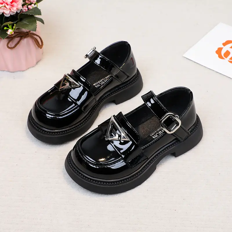Children Performance Shoes Girls Leather Shoes for Party Wedding Fashion Kids Princess Mary Janes Shoes All Match Size 26-37