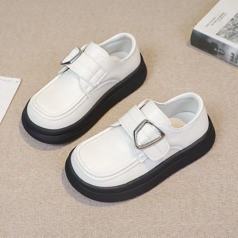 2024 Children Leather Shoes for Girl Autumn New Fashion Korean Style Soft Bottom Anti-slippery Versatile Princess Mary Jane Shoe