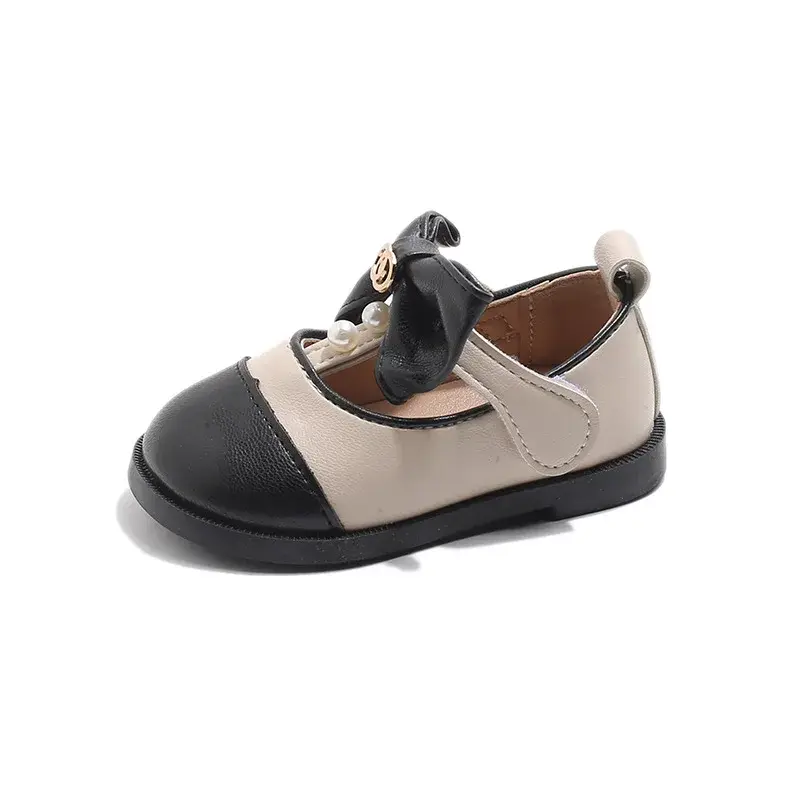 Children Leather Shoes for Girls 2025 Spring New Fashion Korean Style Soft Anti-slippery Versatile Chic Versatile Princess Shoes