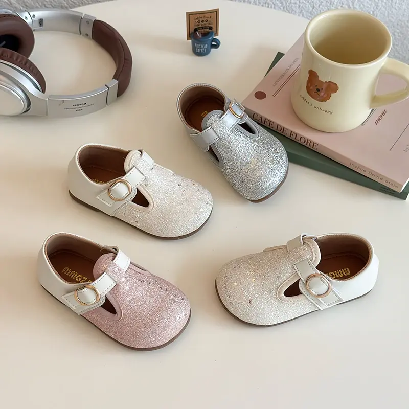 2025 Children Casual Shoes for Girls Autumn New Fashion Korean Style Soft Bottom Anti-slippery Versatile Princess Walk Shoes