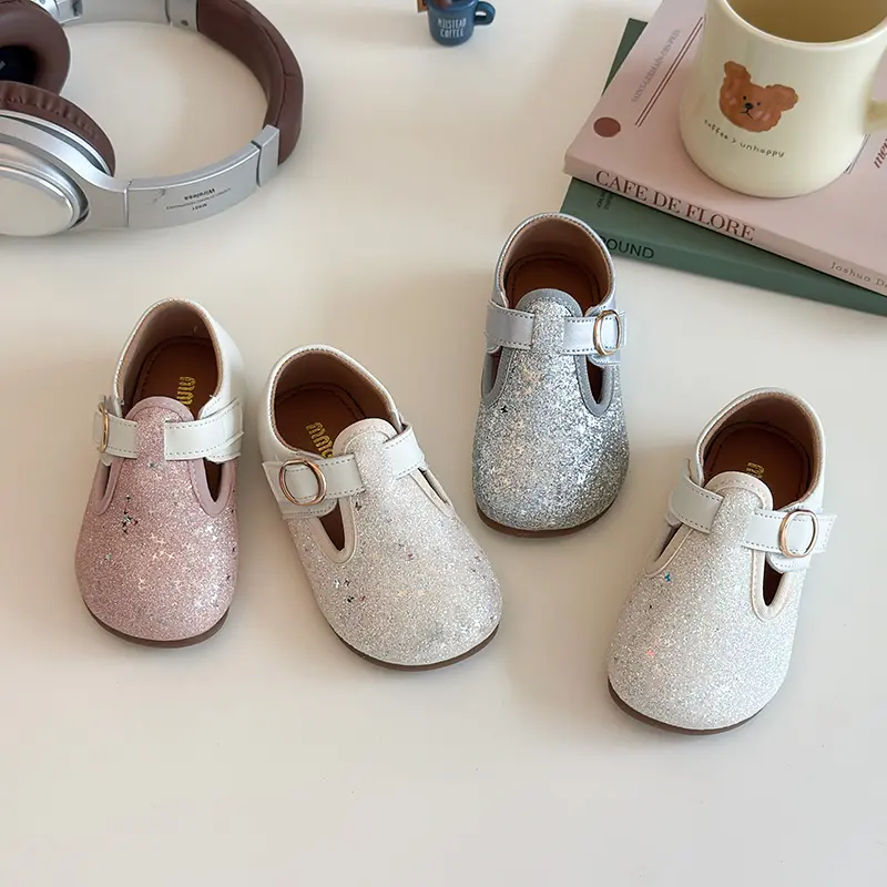 2025 Children Casual Shoes for Girls Autumn New Fashion Korean Style Soft Bottom Anti-slippery Versatile Princess Walk Shoes