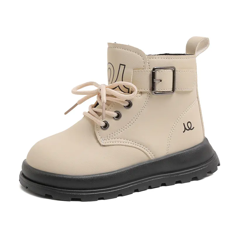 2025 Children Casual Boots for Girls Boys Autumn New Fashion Korean Style Soft Bottom Versatile Non-slip Catwalk Leather Shoes