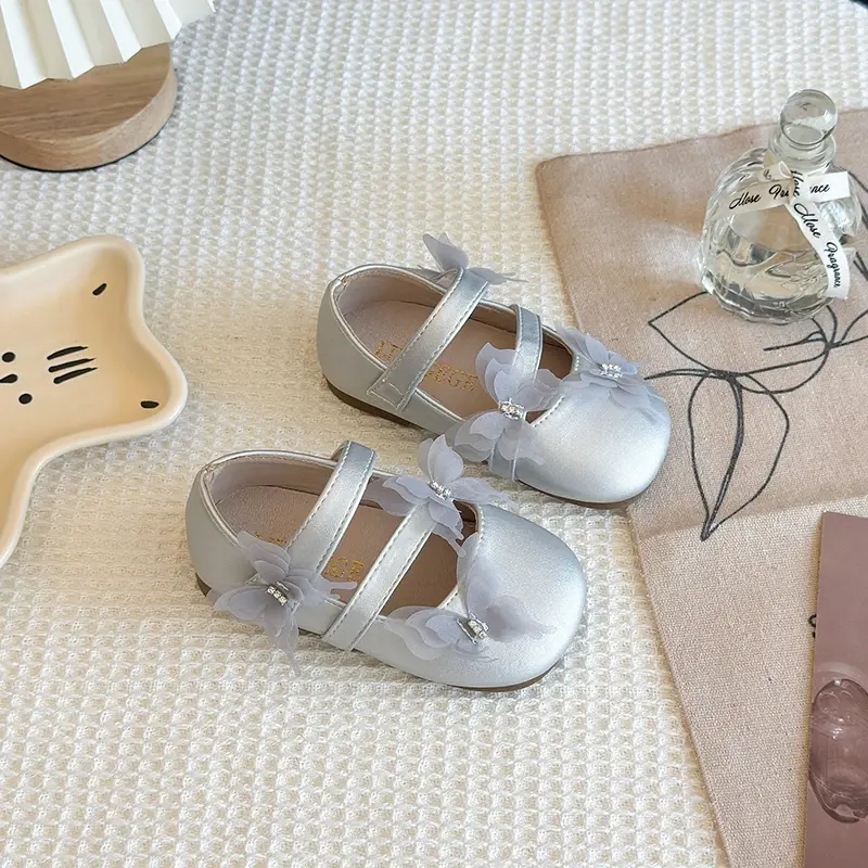 2025 Children Princess Shoes for Girls Autumn New Fashion Korean Style Soft Bottom Anti-slippery Versatile Casual Party Shoes
