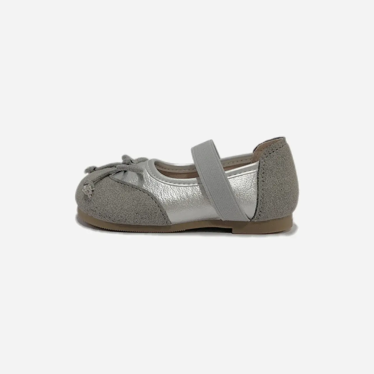Girls Flat Shoes Round Toes Simple Bows Kids Leather Shoes MaryJanes Slip-on 2025 New Fashion Children Dance Shoes Soft Sole