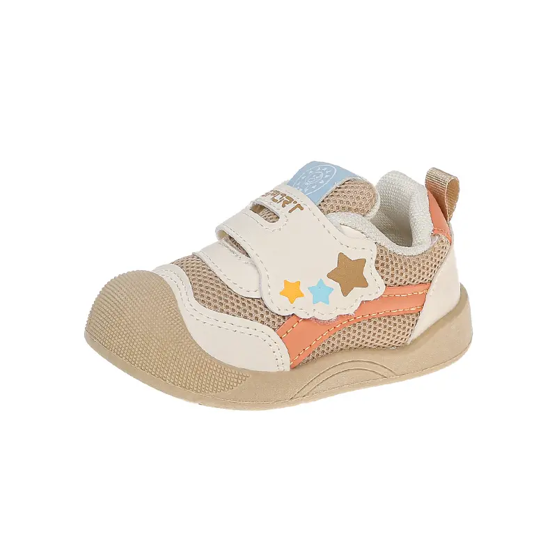 Baby Casual Shoes Toes Capped Soft Bottom Kids Walking Shoes Mesh Breathable 2025 Autumn New Boys Girls Running Shoes Non-slip