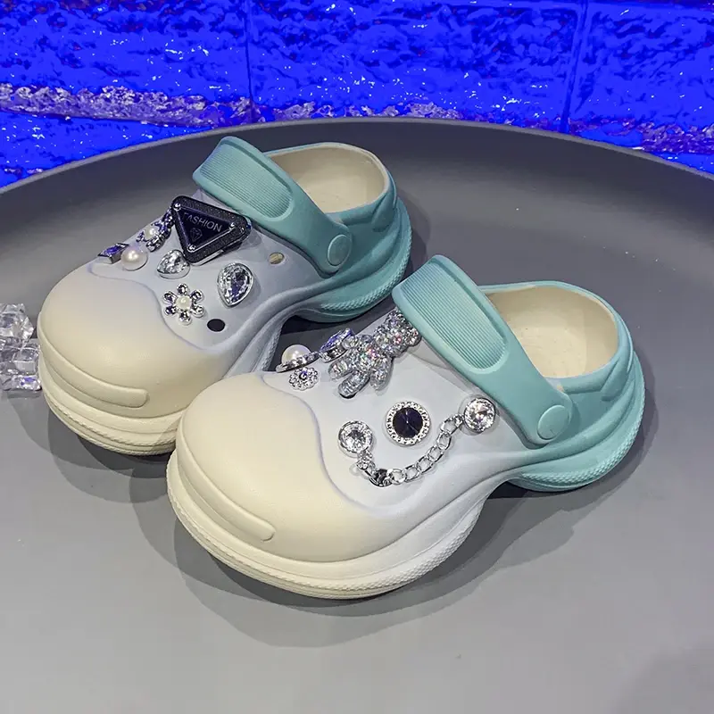 2025 Children Casual Slippers for Girls Summer New Fashion Korean Style Soft Bottom Anti-slippery Versatile Cut-outs Beach Shoes