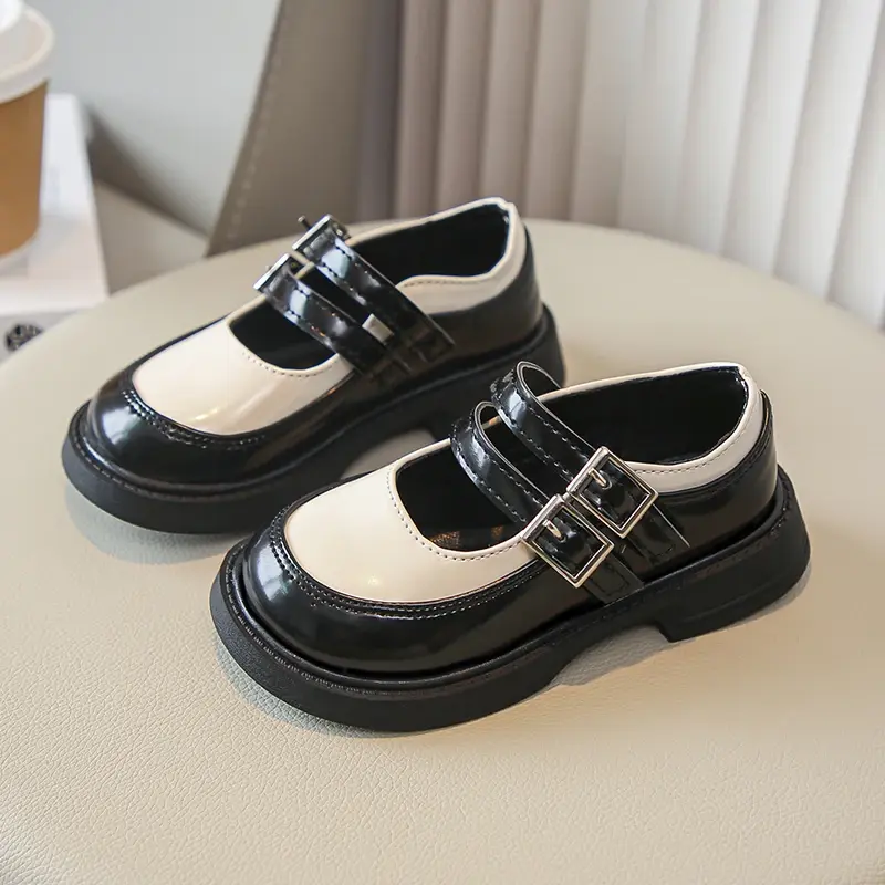 Girls Leather Shoes for Party Wedding Fashion Children Mary Jane Shoes Kids Princess Performance Shoes 2025 Spring Autumn New