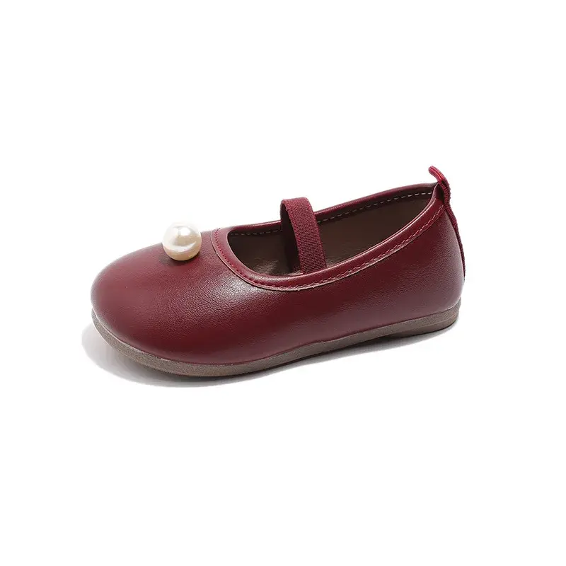 2025 Children Leather Shoes for Girls Spring Autumn New Fashion Korean Style Soft Bottom Anti-slippery Princess Versatile Shoes
