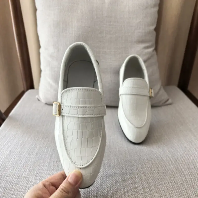 New Spring Autumn Children Leather Shoes Black Versatile Boys Wedding Spring Loafers Fashion Lace Up Kids Suit Shoes Pointed Toe