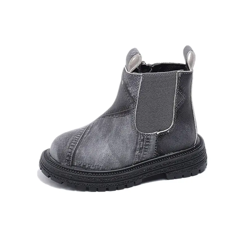 Baby Kids Fashion Boots 2025 New Autumn Winter Brand New Boys Girls Ankle Boots Zipper Toddlers Children Chelsea Boots Anti-skid
