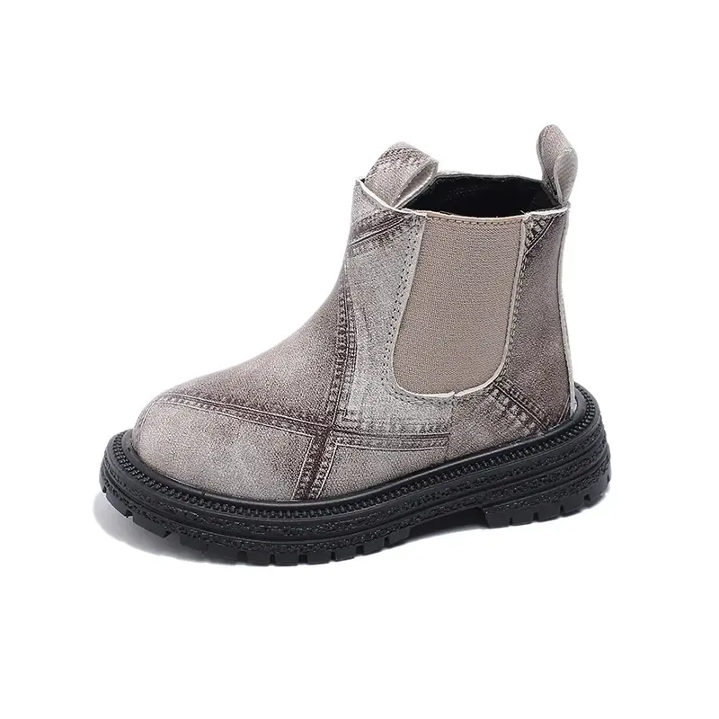 Baby Kids Fashion Boots 2025 New Autumn Winter Brand New Boys Girls Ankle Boots Zipper Toddlers Children Chelsea Boots Anti-skid