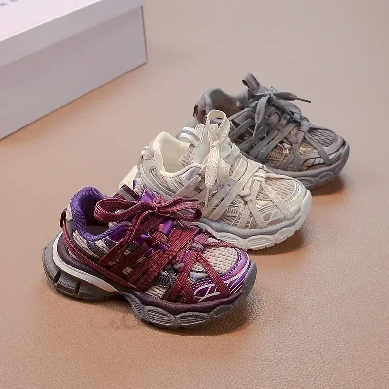 Girl's Sneakers Breathable Versatile Basketball Sneakers for Children Fashion Spring Autumn Kids Causal Boys School Sports Shoes
