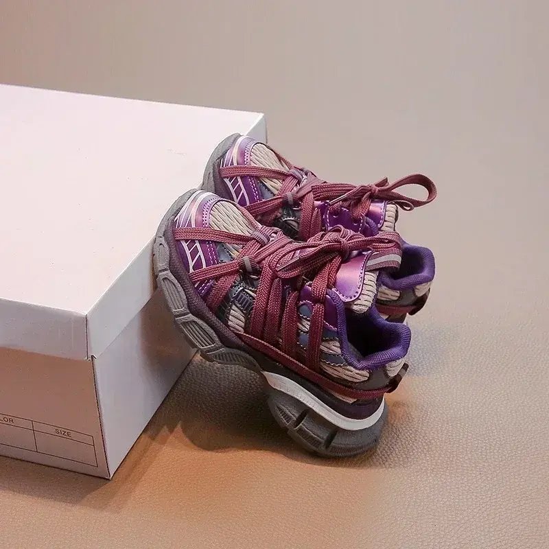 Girl's Sneakers Breathable Versatile Basketball Sneakers for Children Fashion Spring Autumn Kids Causal Boys School Sports Shoes