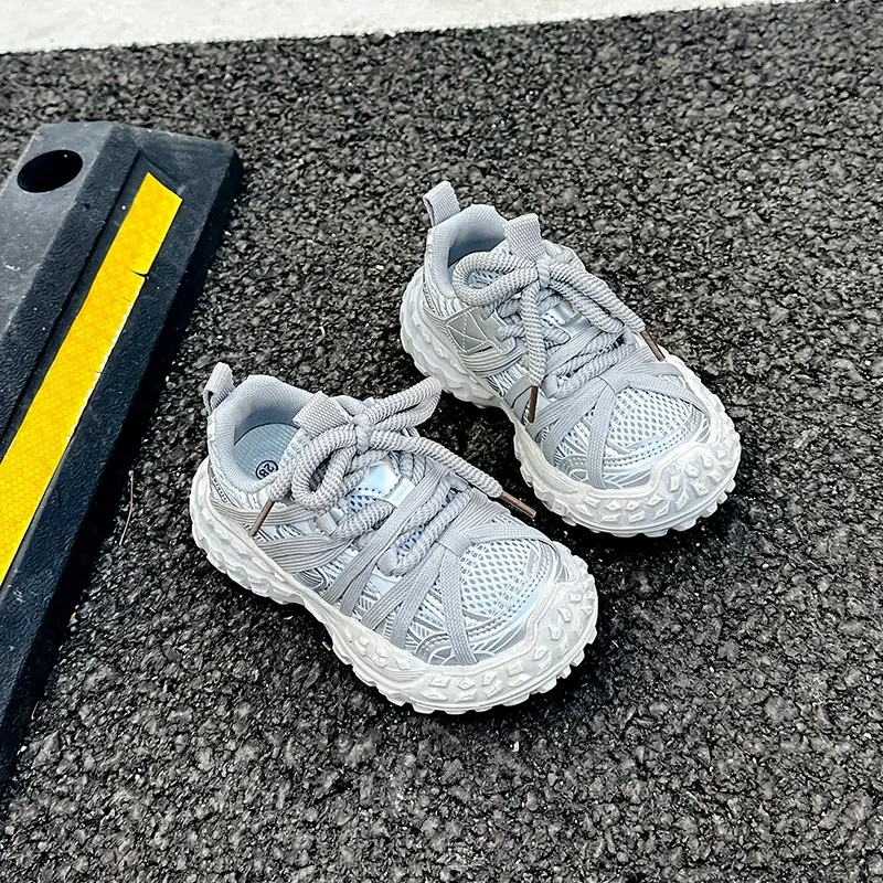 2024 Children Sneakers for Girls Autumn New Fashion Korean Style Soft Bottom Anti-slippery Versatile Chic Casual Outside Shoes