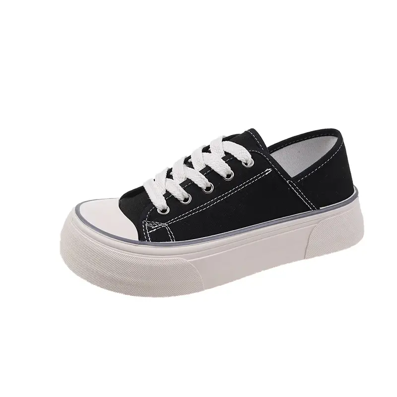 2025 Woman Casual Shoe Spring New Fashionable Korean Style Soft Bottom Anti-slipepry Versatile Daily Simple Low-top Canvas Shoes