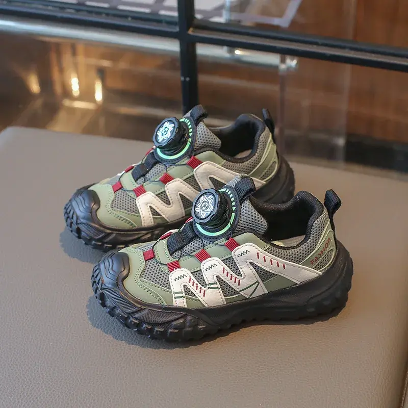 Children's Platform Sneakers Causal Versatile Girls New School Running Shoes Fashion Patchwork Kids Boys Basketball Shoes Mesh