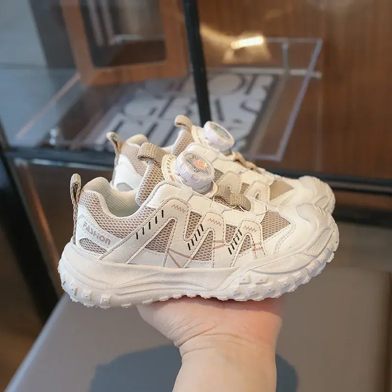Children's Platform Sneakers Causal Versatile Girls New School Running Shoes Fashion Patchwork Kids Boys Basketball Shoes Mesh