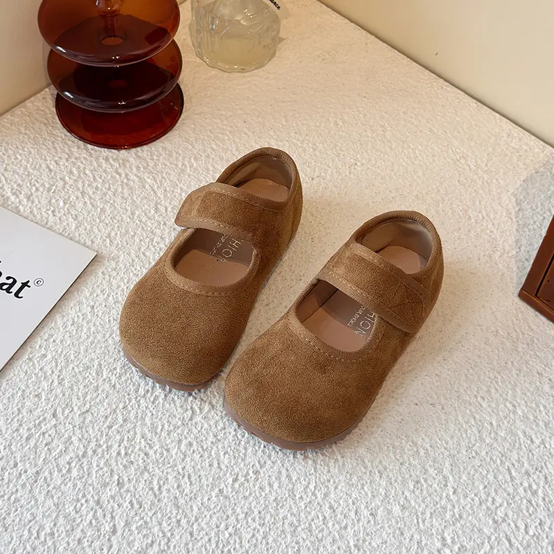 Spring Autumn New Children's Shoe for Girl Simple Fashion Kids Leather Shoes Solid Color Versatile Toddler Causal Shoes Non-slip