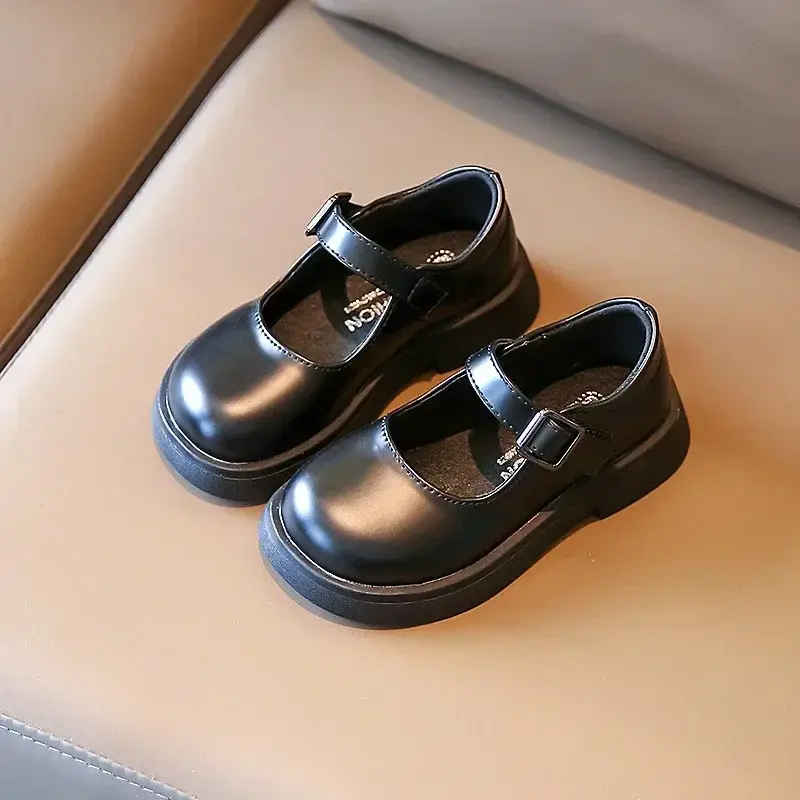 Children's Leather Shoes Spring Autumn Versatile Kids Girls Causal Single Shoes Fashion Korean Style Princess Mary Jane Shoes