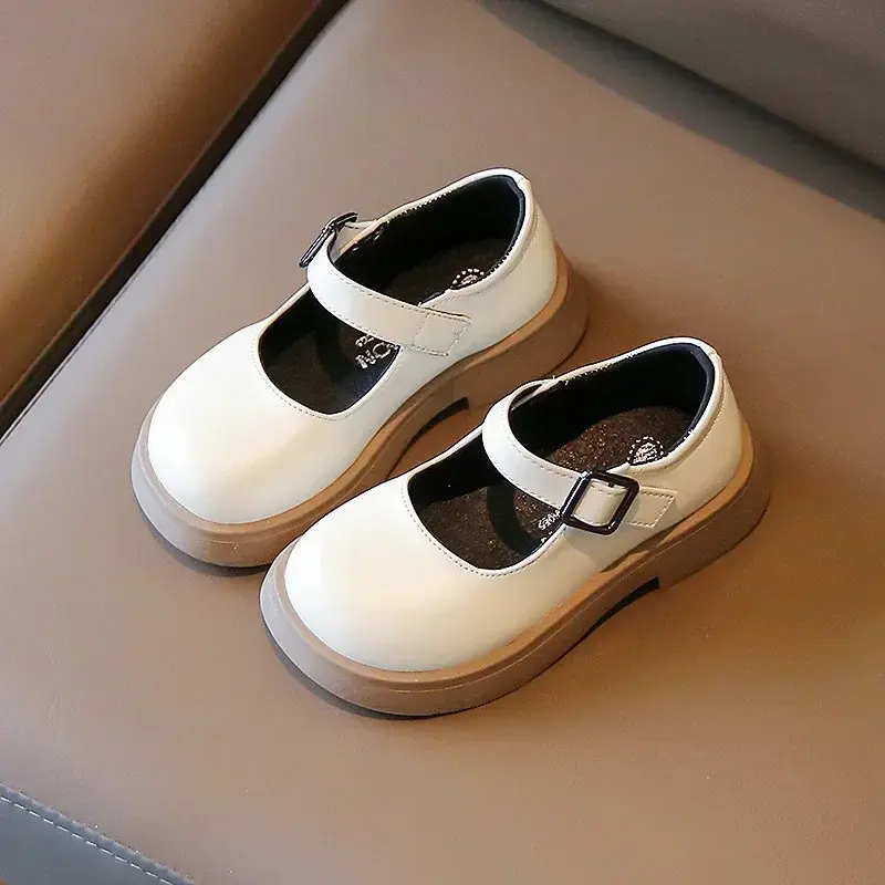 Children's Leather Shoes Spring Autumn Versatile Kids Girls Causal Single Shoes Fashion Korean Style Princess Mary Jane Shoes
