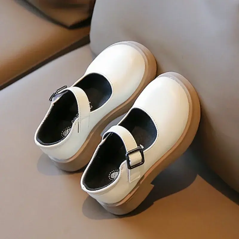 Children's Leather Shoes Spring Autumn Versatile Kids Girls Causal Single Shoes Fashion Korean Style Princess Mary Jane Shoes