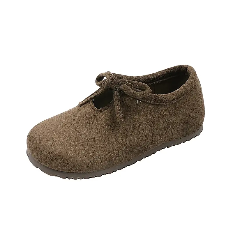 Children's Loafers Shallow Bowknot Girls' Flat Shoes Fashion Toddlers Versatile Moccasins Spring Autumn Causal Kids Leather Shoe