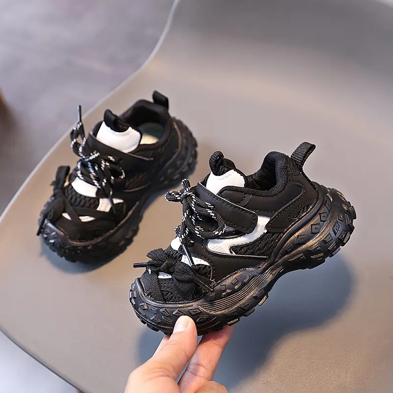 Spring Autumn Classic Kids Sneakers for Girls Chunky Mesh Boys Basketball Shoes Toddlers Fashion Children's Sports Shoes School