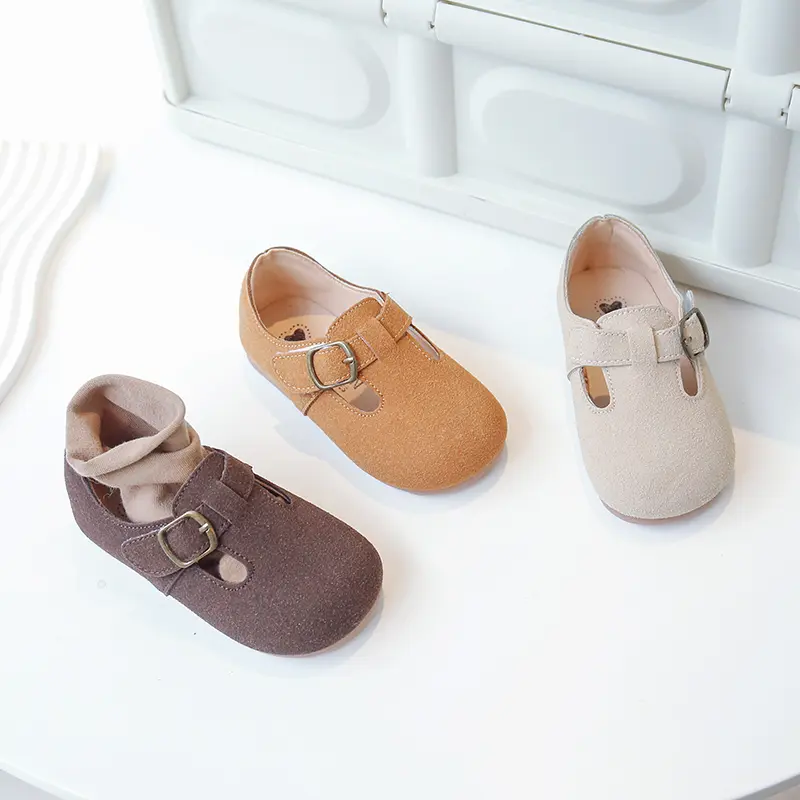 Korean Children's Shoes 2025 Autumn and Spring New Kids Fashion Retro Leather Shoes for Boys Britain Style Moccasin Shoes Simple