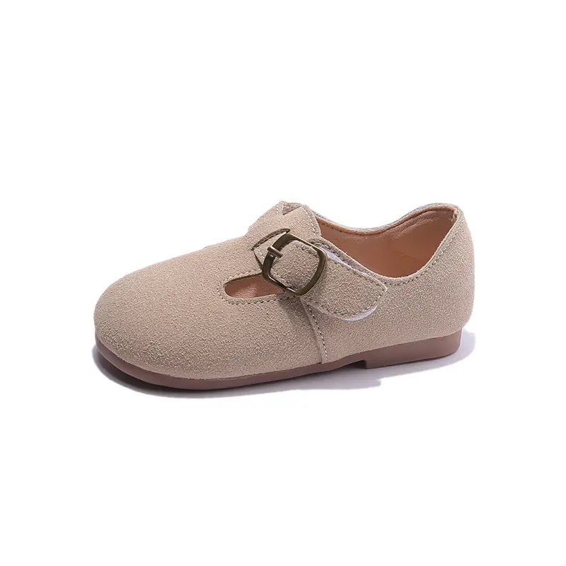 Korean Children's Shoes 2025 Autumn and Spring New Kids Fashion Retro Leather Shoes for Boys Britain Style Moccasin Shoes Simple