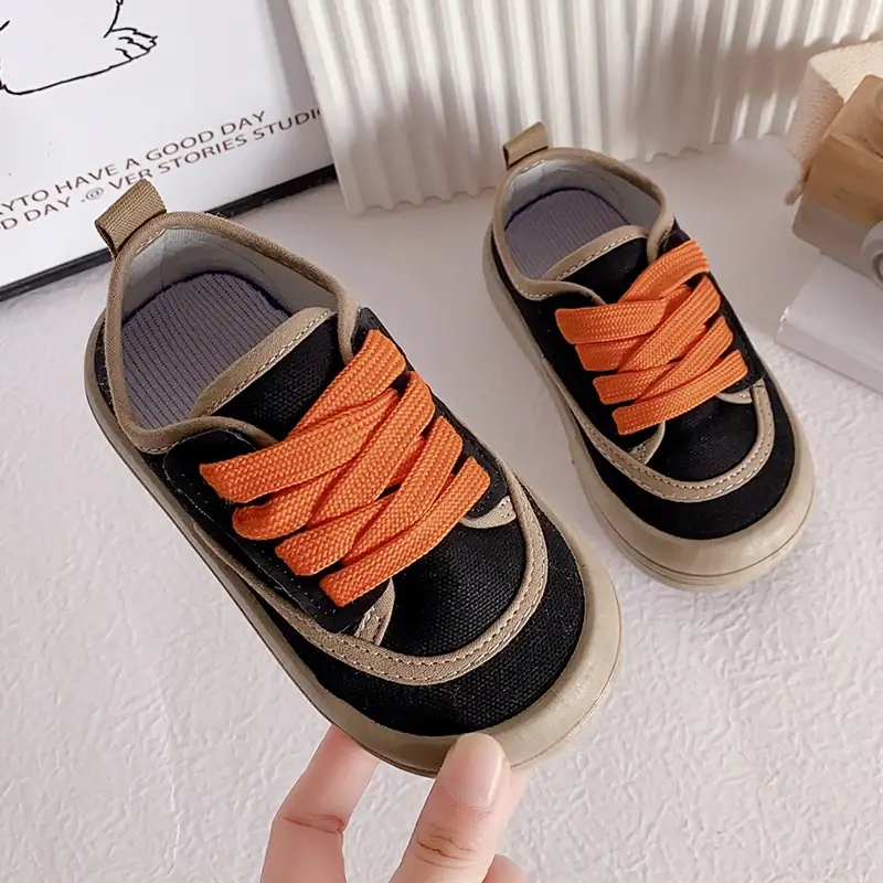 Children Fashion Versatile Soft Canvas Shoes Floral Print Casual Kids Shoes Drop Shipping Lace-up 2024 Spring New for Boys Flats