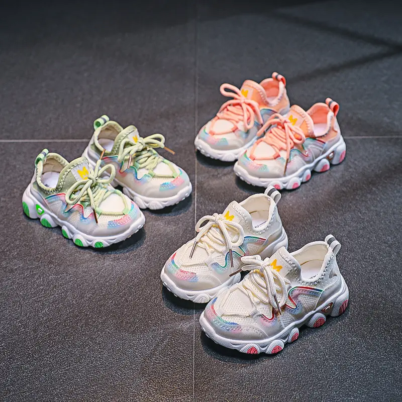 Children's Sports Shoes for Toddlers Boys Girls Little Kids Running Sneakers Air Mesh Breathable Soft Fashion Classic Casual New