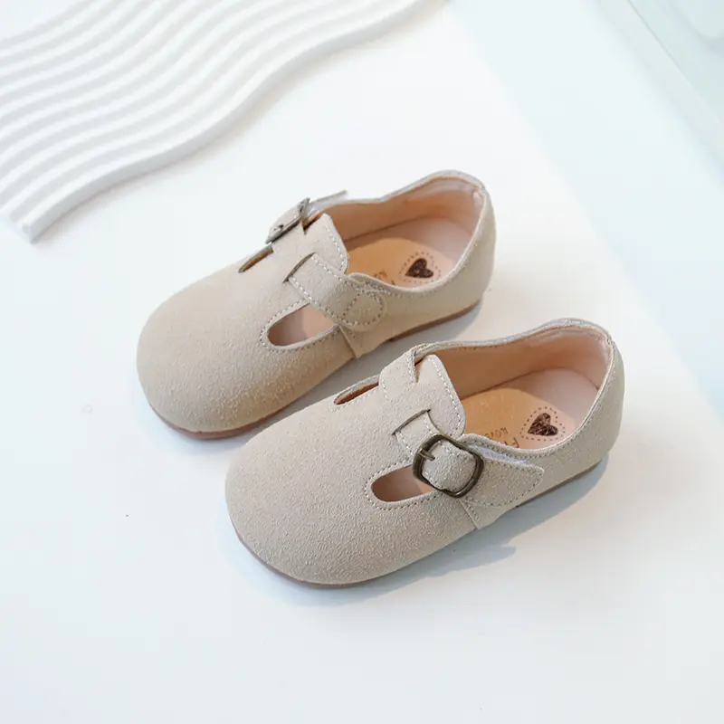 Korean Children's Shoes 2023 Autumn and Spring New Kids Fashion Retro Leather Shoes for Boys Britain Style Moccasin Shoes Simple