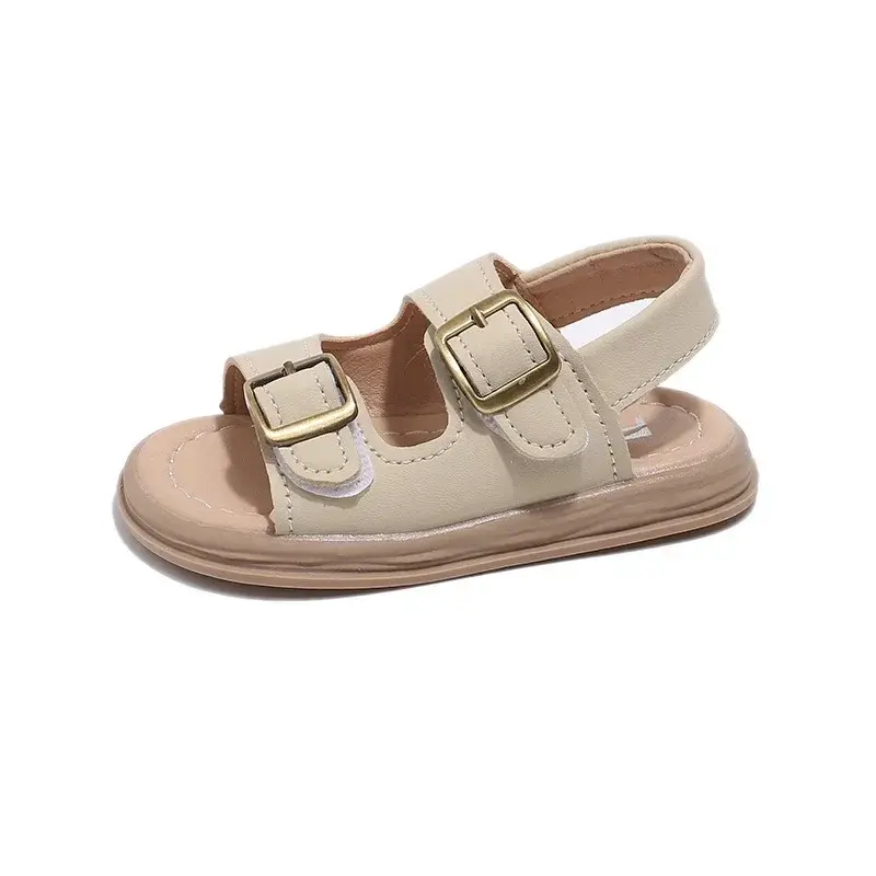 2024 Children Sandals for Girls and Boys Summer Fashionable Korean Style Comfortable Soft Sole Casual Cute Baby Beach Shoes