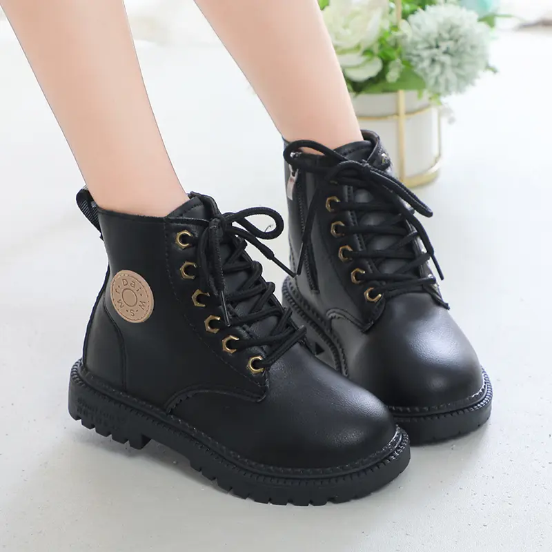 Children's Boots For Boys Girls Fashion Kids Ankle Snow Boots Rubber Outsole Autumn Winter Warm Classic For Toddlers Big Kids